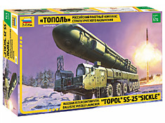 Сборная модель "Российский ракетный комплекс "Тополь"