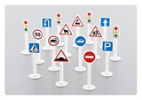 Набор дорожных знаков №1 (16 элементов) (в пакете)