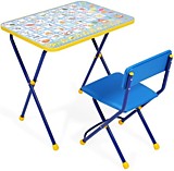 Комплект детской мебели с азбукой (стол+стул с мягкой обивкой)