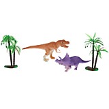 Игрушка пластизоль набор динозавровов меняют цвет в воде.