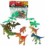 1toy "В мире животных" набор игравой динозавров с аксессуарами 10 шт х 10-21 см.