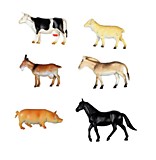 Набор игровых животных с фермы 6 шт * 15 см